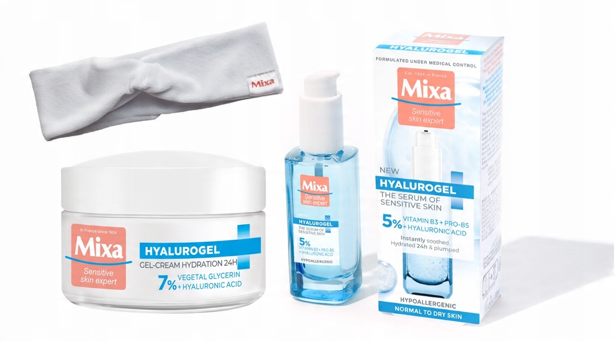 

Mixa krem do twarzy zestaw serum skóra wrażliwa