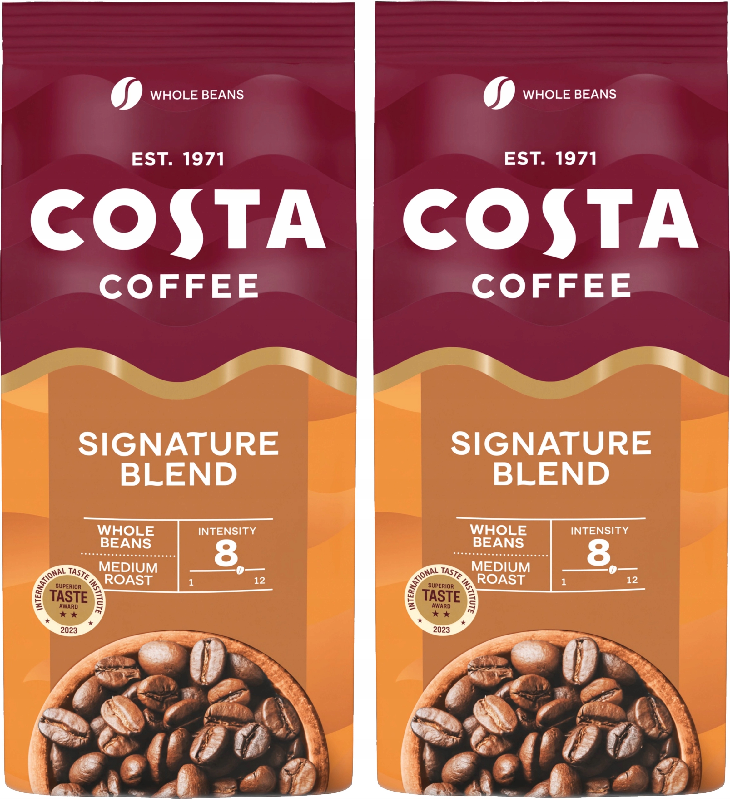 Levně Káva zrnková Costa Signature Blend Medium 2 x 500 g