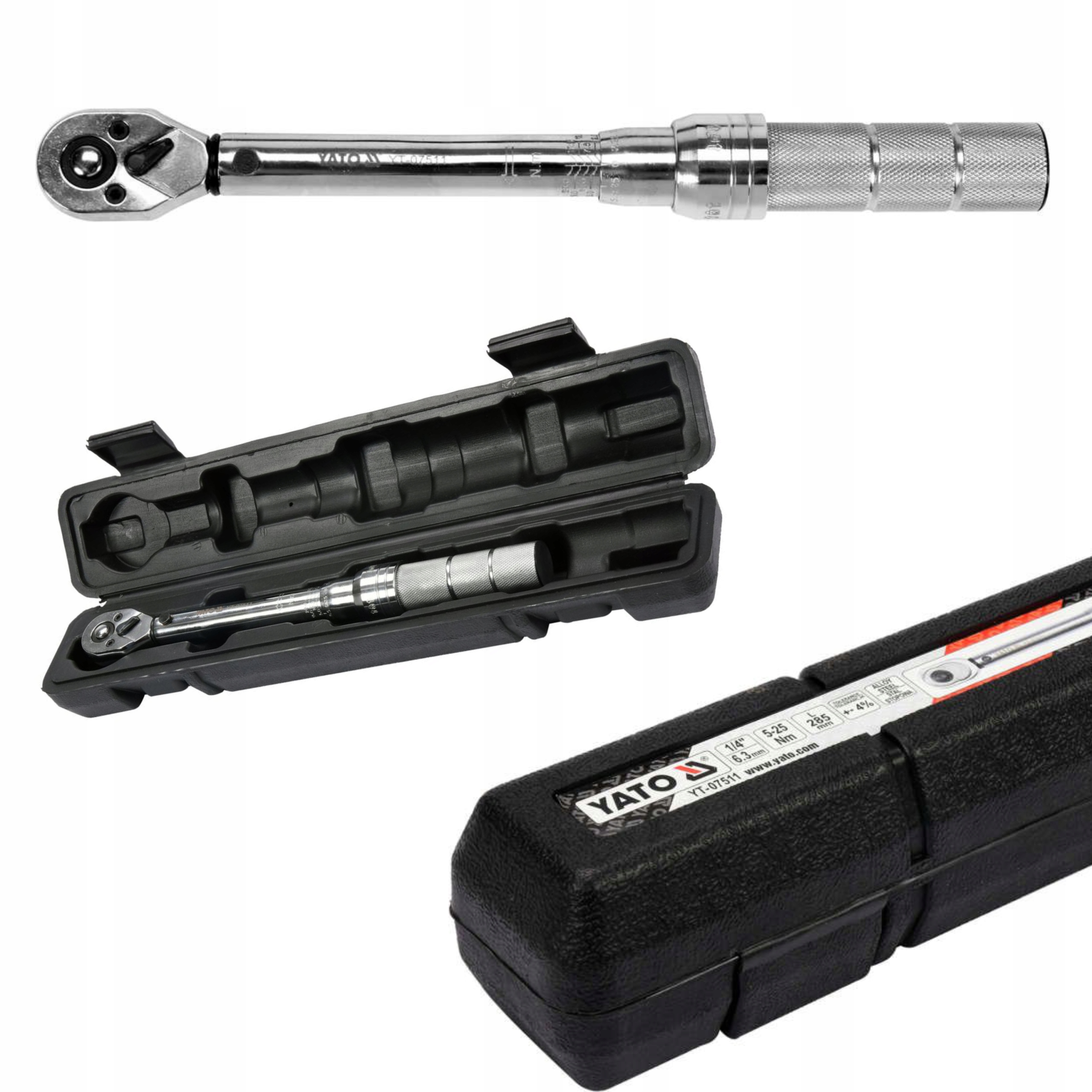 

Yato YT-07511 Klucz Dynamometryczny 1/4'' 2,5-20Nm