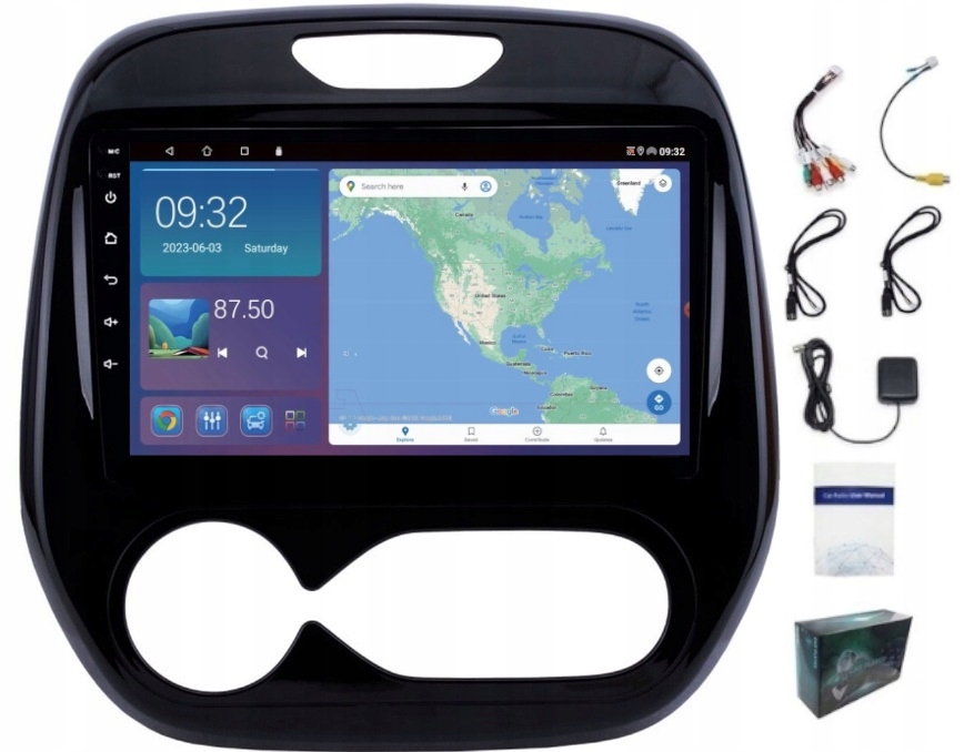 Rádio Navigácia Gps Renault Captur 2013-19 Wifi Carplay Usb 4GB 64GB