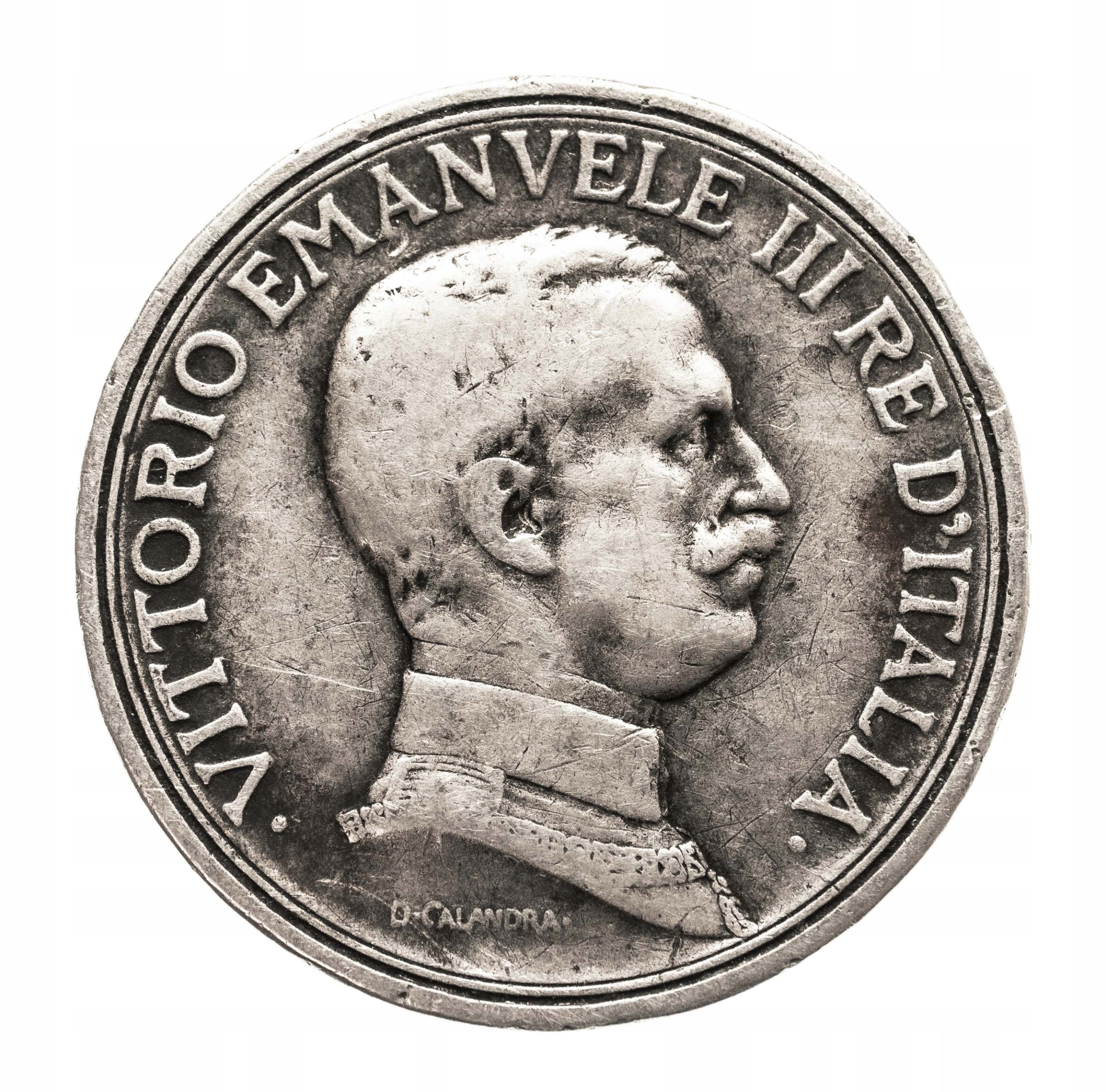 Włochy, Król Wiktor Emanuel III, 2 liry 1914
