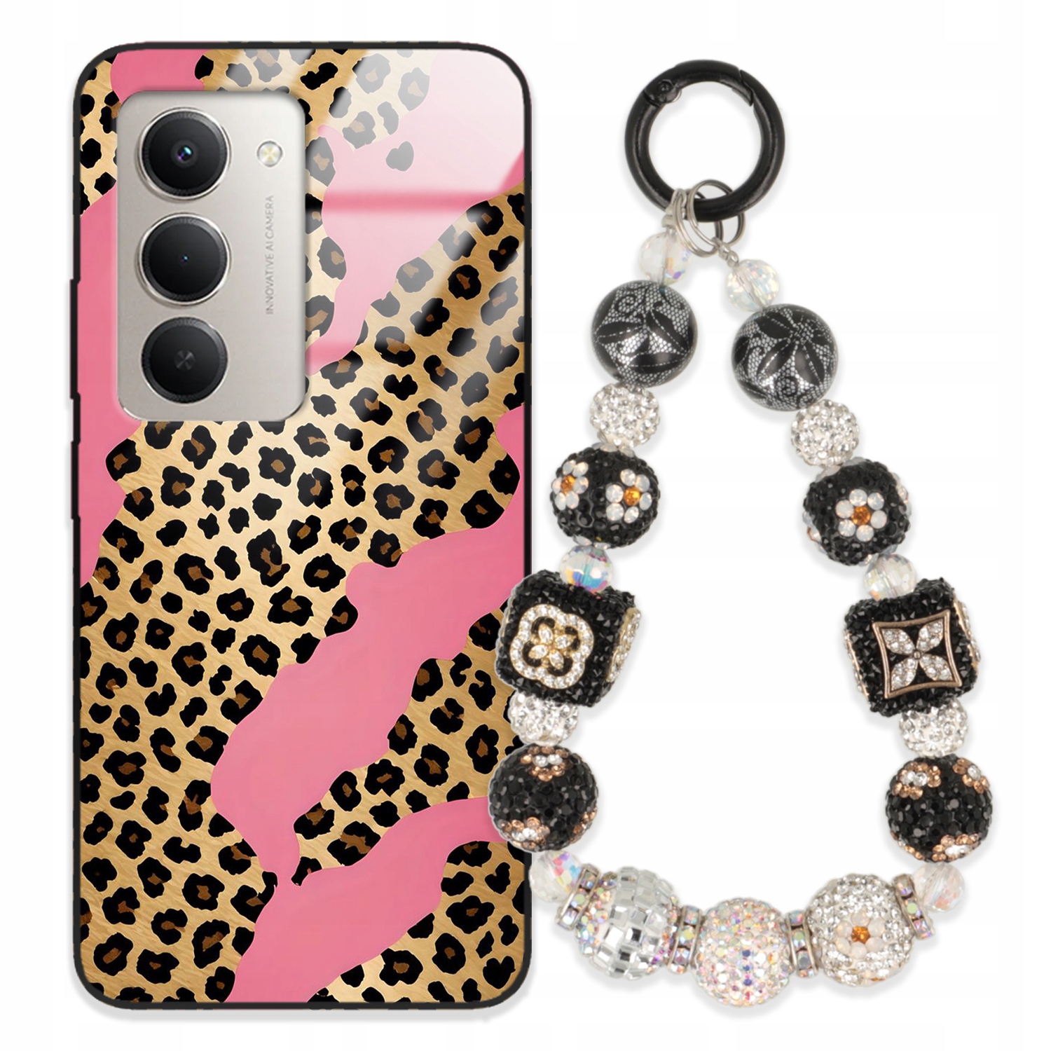 Puzdro Na Xiaomi Redmi 15 5 G Glass Kľúčenka Elegantné Prémiové Puzdro