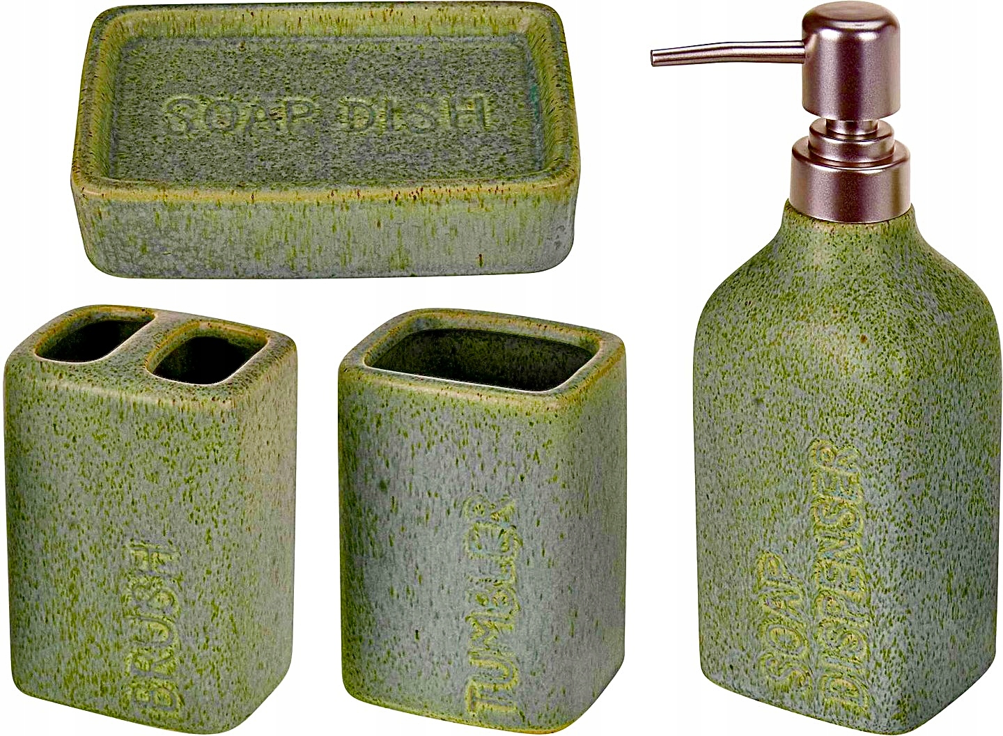 

Zestaw Łazienkowy Komplet 4EL. Akcesoriów Beton