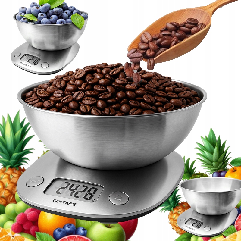 Waga kuchenna HausPremium srebrny/szary 5 kg