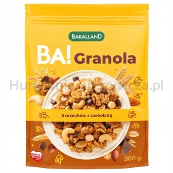 Levně Bakalland Ba! Granola 5 ořechů s čokoládou 300 g