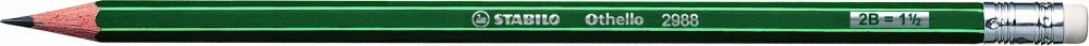 Ołówek Stabilo Othello 2B z gumką ZESTAW 12 szt Liczba sztuk w ofercie 12 szt.
