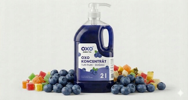 Oxo Čajový koncentrát Tutti Frutti Borůvka, 2l