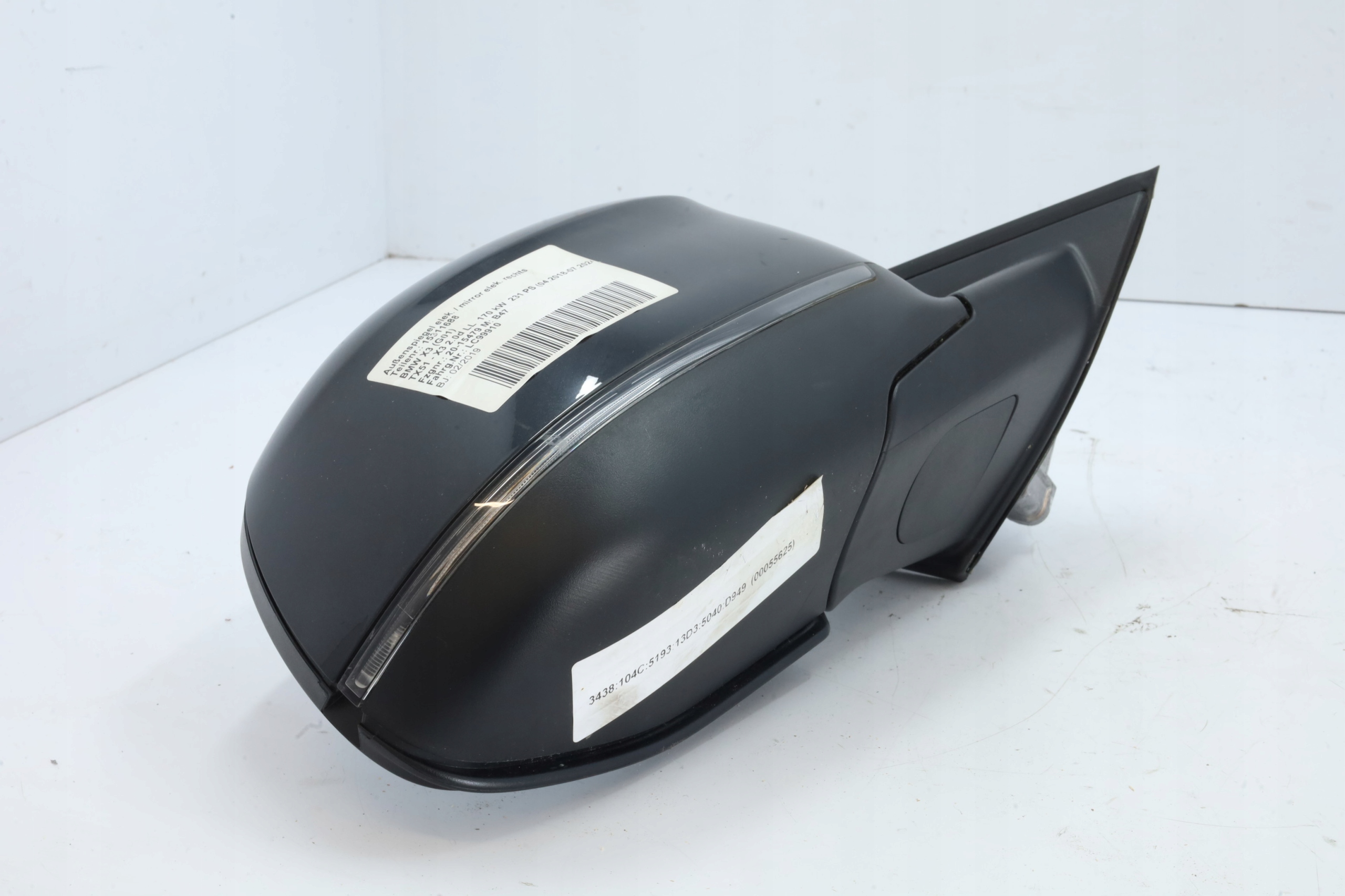 LUSTERKO ZEWNĘTRZNE PRAWE BMW X3 G01 6PIN 475 Producent części BMW OE