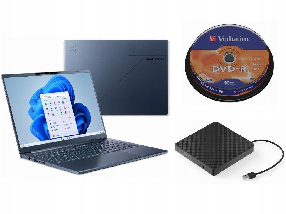 Acer Swift Go 14 AI SFG14-75 OLED 14" Core Ultra 7 258V 32GB RAM 1TB Dysk SSD Win11 Niebieski Funkcje AI