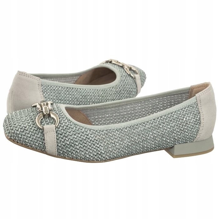 Dámské baleríny Caprice modré 9-22503 Lt. Blue Comb