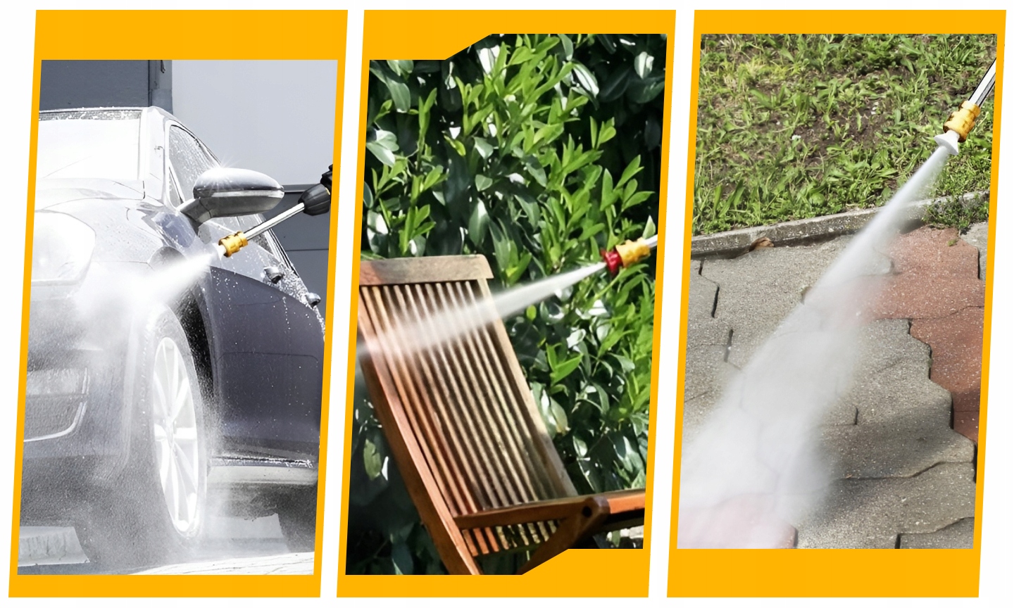 MYJKA CIŚNIENIOWA AKUMULATOROWA OGRODOWA ZESTAW DO MYCIA OKIEN KOSTKI POWER Marka Bedee