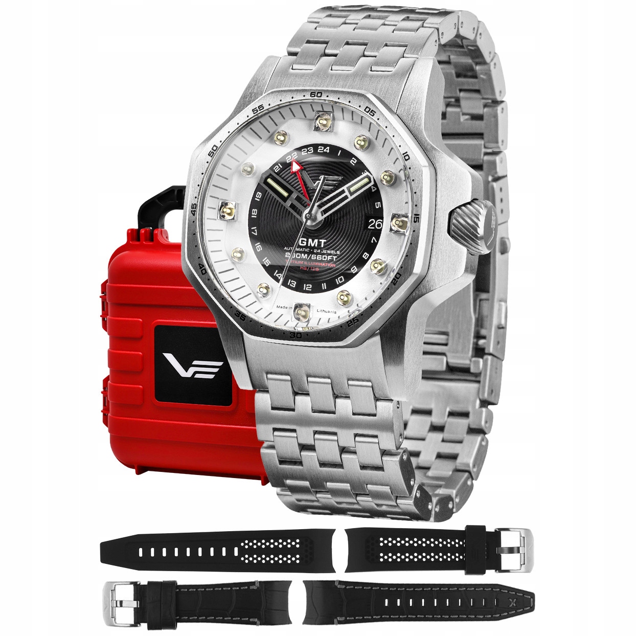 Pánské Hodinky Vostok Europe NH34-640A702B stříbrný náramek