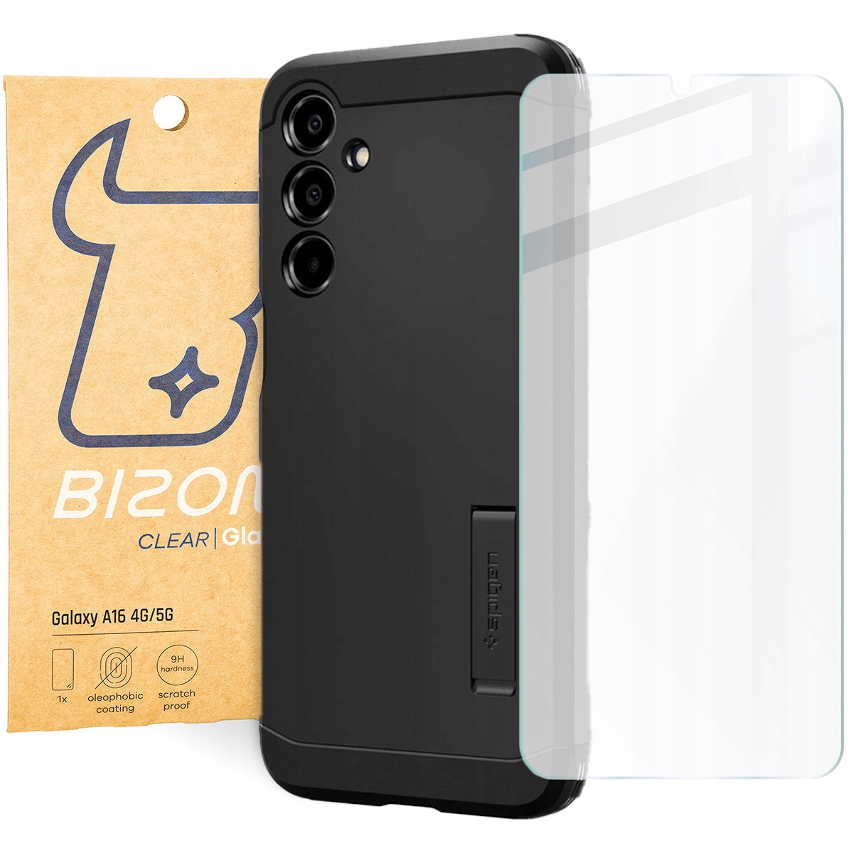 Pouzdro sklo pro Galaxy A16 4G/5G, Spigen Bizon sada kryt na pouzdro