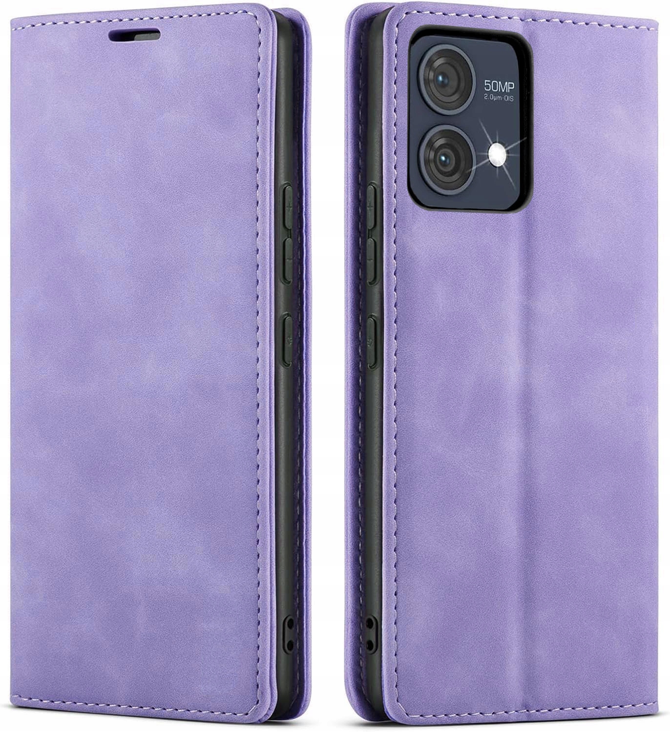 ETUI SKÓRZANE MAGNETYCZNE DO MOTOROLA MOTO G84 5G +SZKŁO Materiał skóra ekologiczna