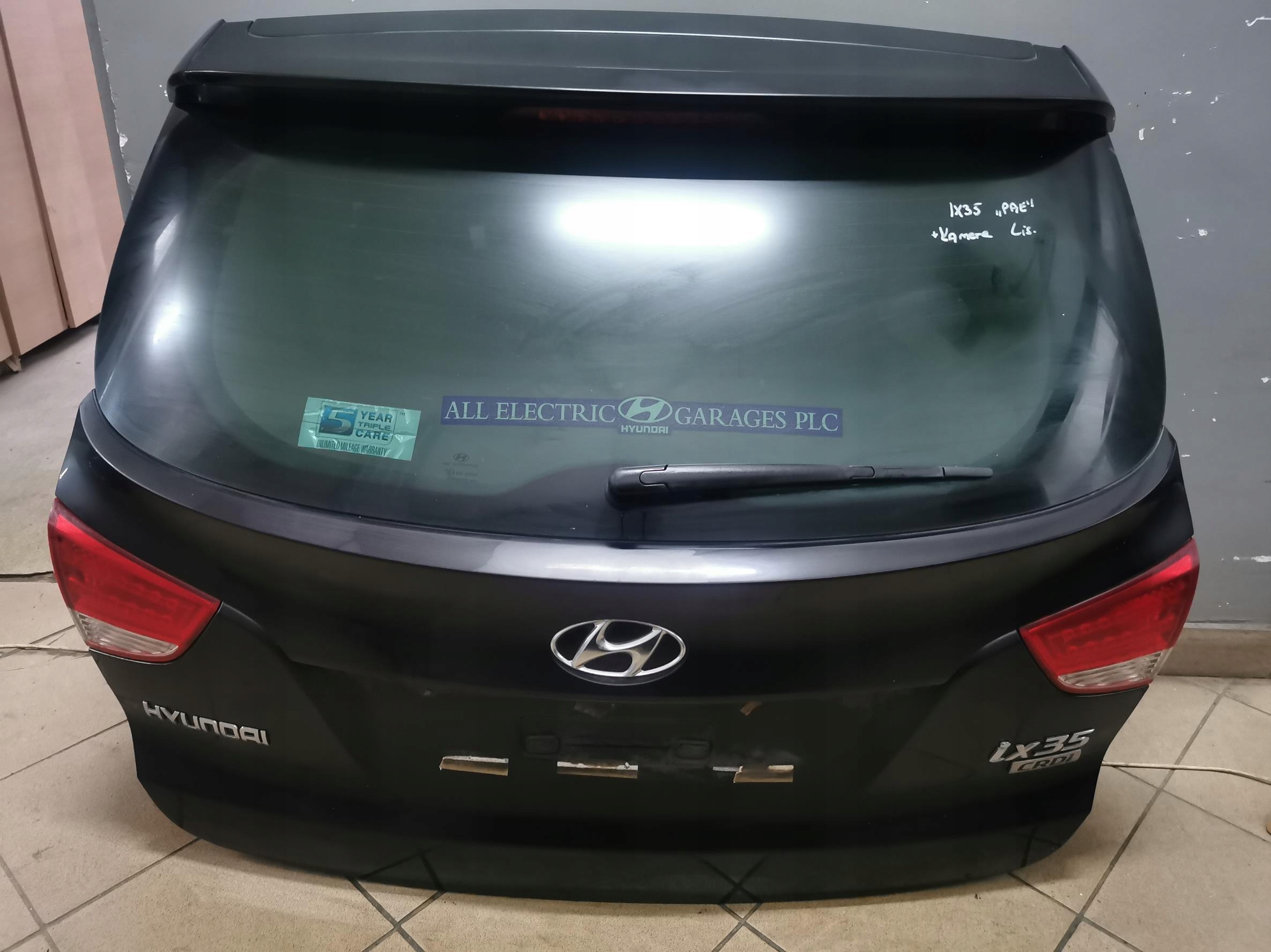trunk door boot KAMERA HYUNDAI IX35 PAE complete