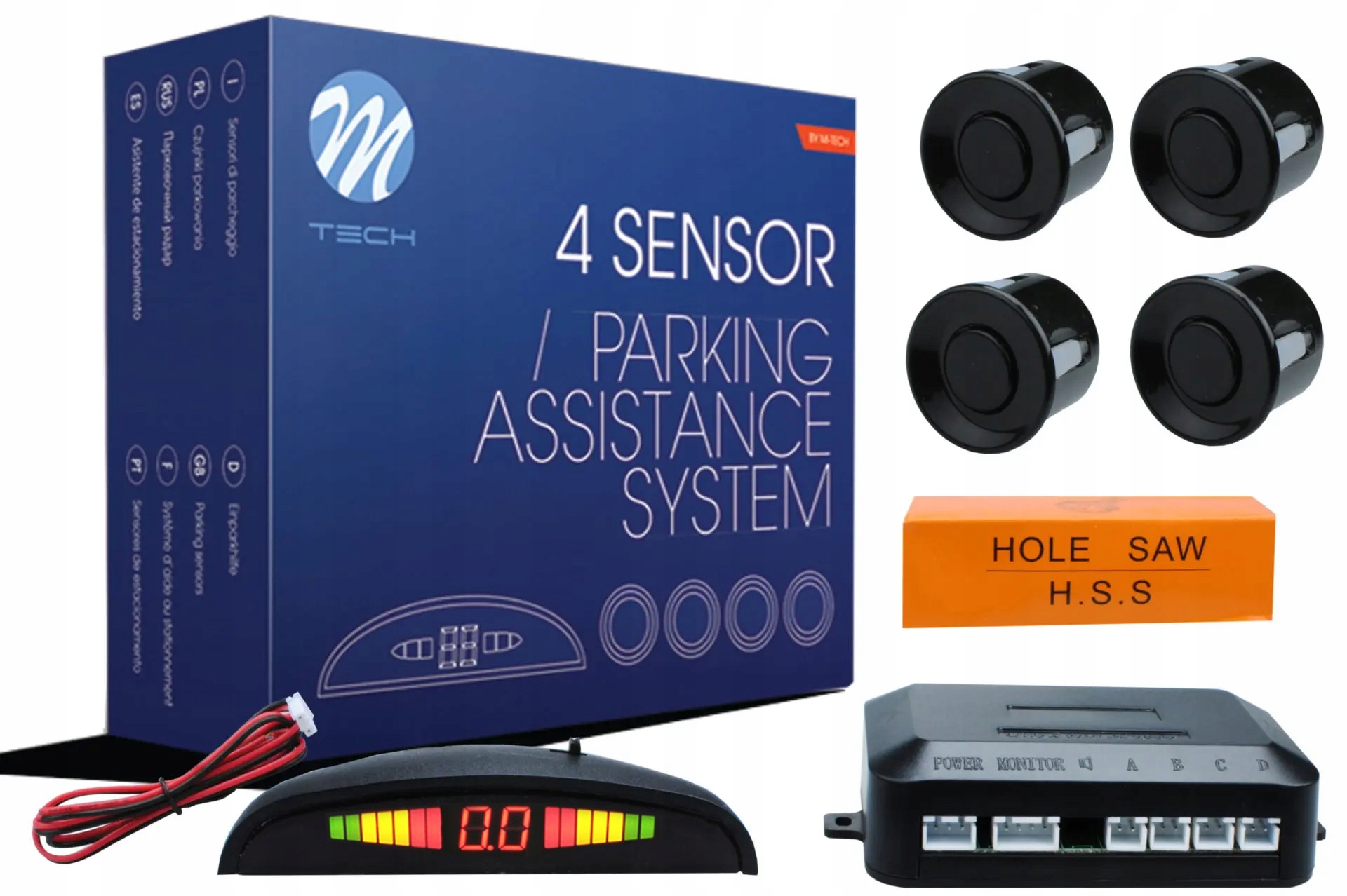 

Zestaw Czujników Parkowania M-tech 4 Sensory Tył