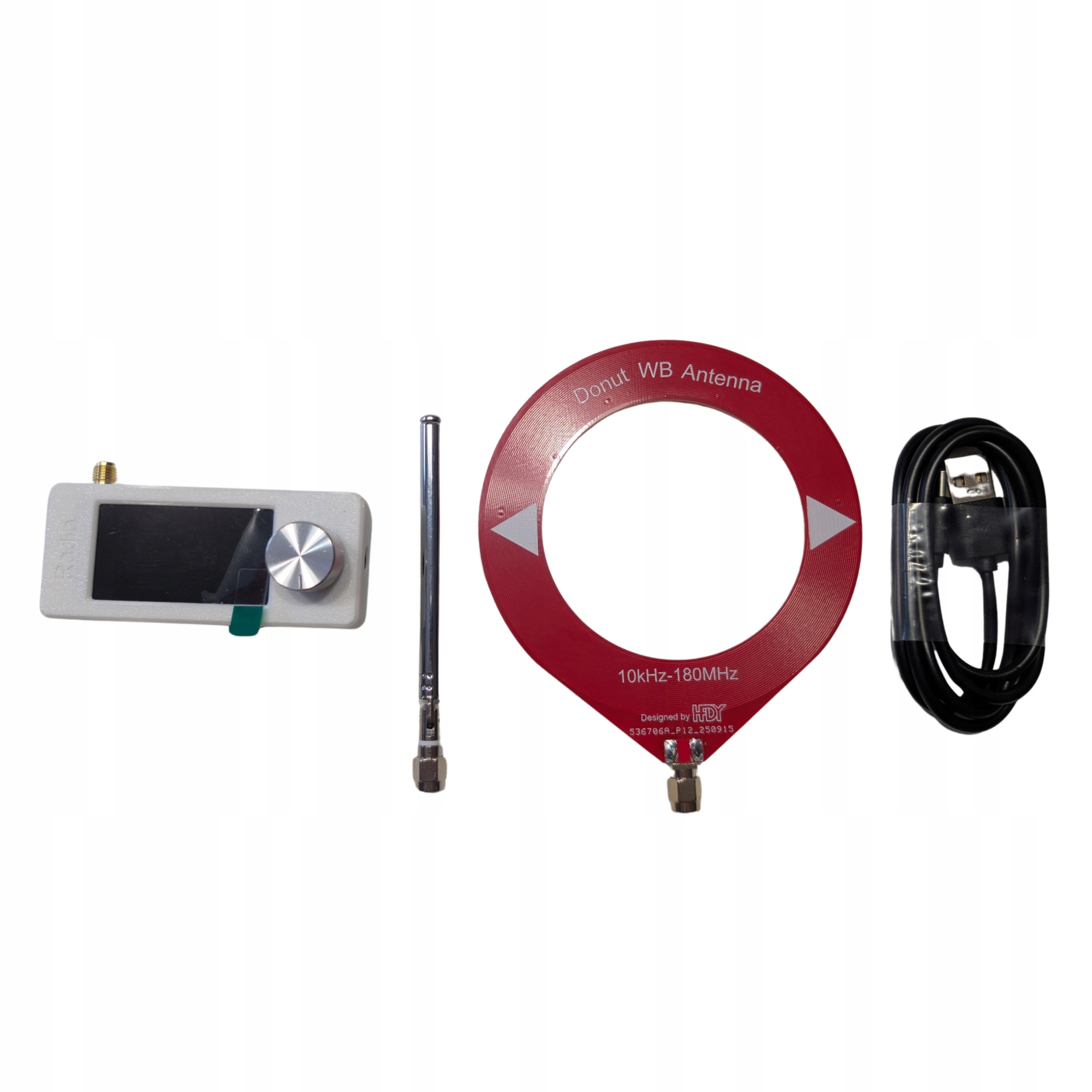 Ats Mini Radio SI4732 Dsp v2 odbiornik Sdr biały 2 anteny w komplecie