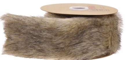 

Futerko Brązowe Długi Włos Na Szpuli 6cm/200cm