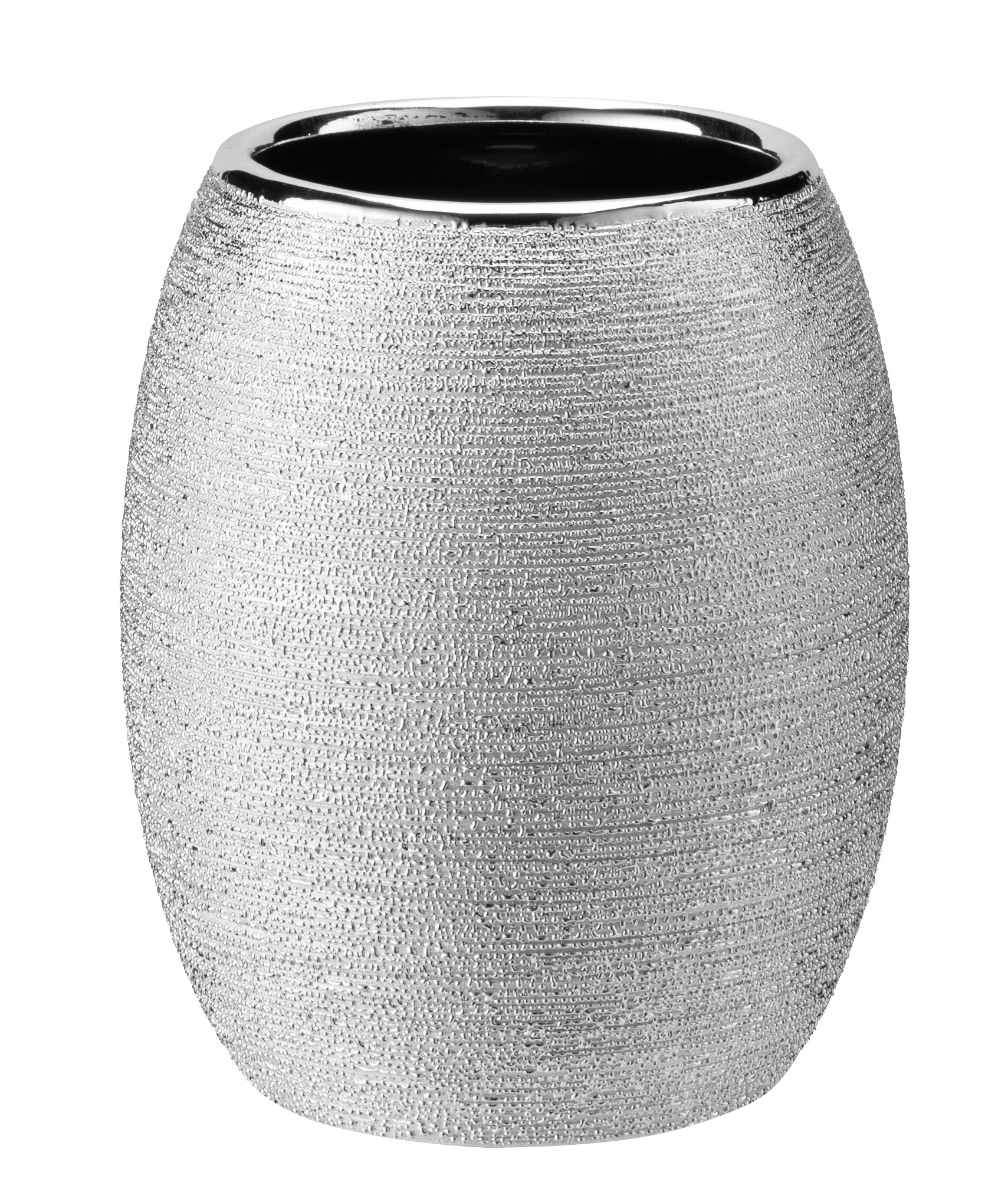 

Kubek Łazienkowy Ceramiczny Oniks Srebrny