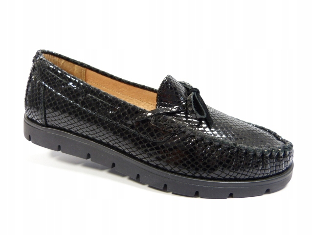 Dámské polobotky kožené černé baleríny dámské J.w 37