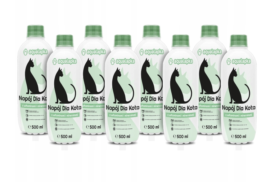 Levně Pro Kočky vitamíny a minerály 500 ml Nápoj Aqualapka voda pro kočky 24×500 ml