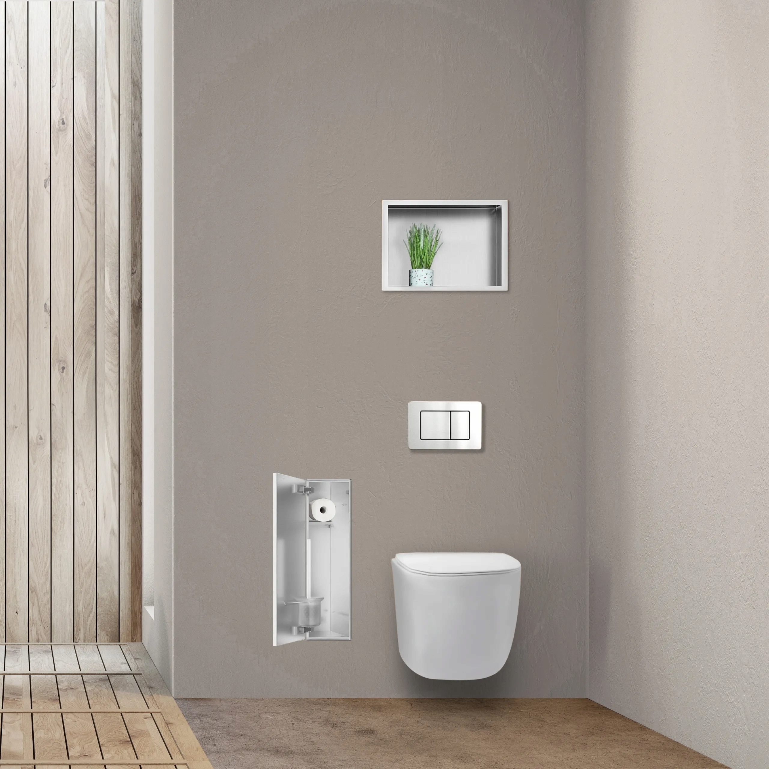 BALNEO SZAFKA PODTYNNA SZCZOTKĘ WC I PAPIER LEWA DO ZABUDOWY B0401060105-02 Kod producenta 5906792481735