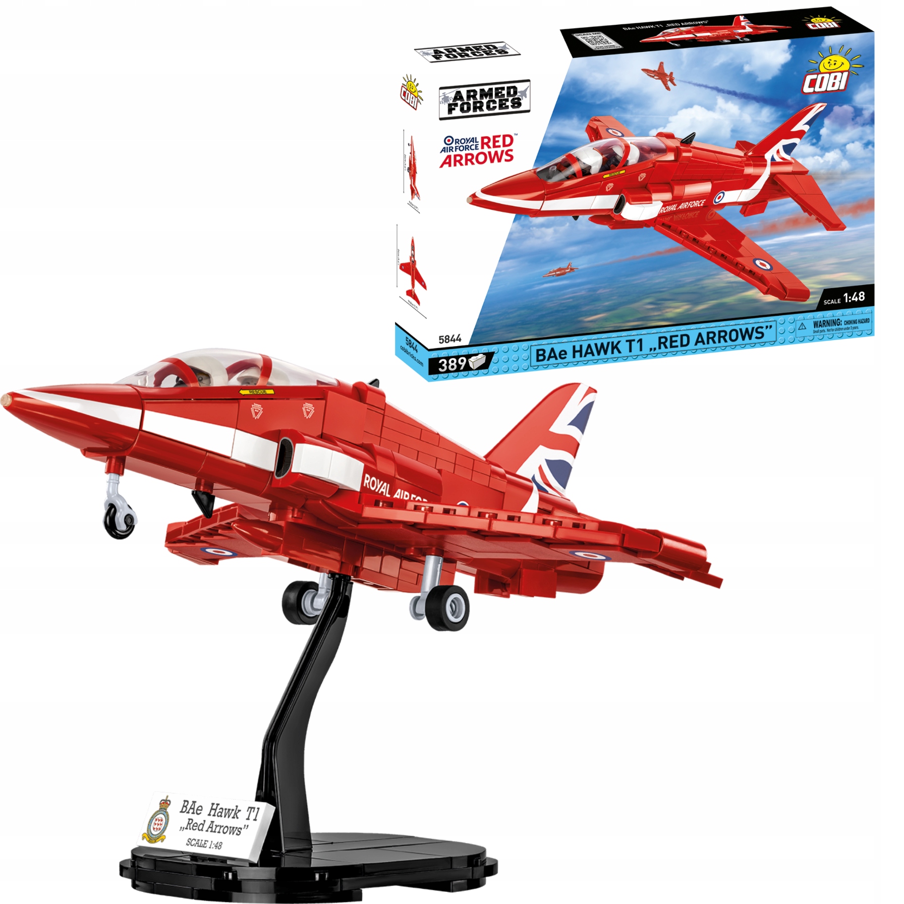 Klocki mała Armia BAe Hawk T1 Red Arrows Cobi