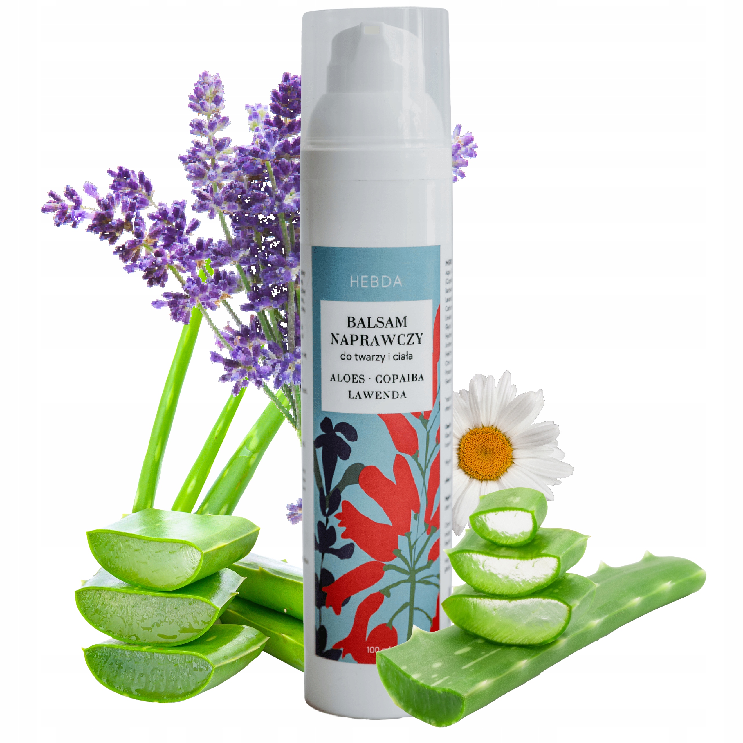 Balsam Naprawczy do Suchej Skóry Ciała I Twarzy Z Panthenolem Aloesem Hebda