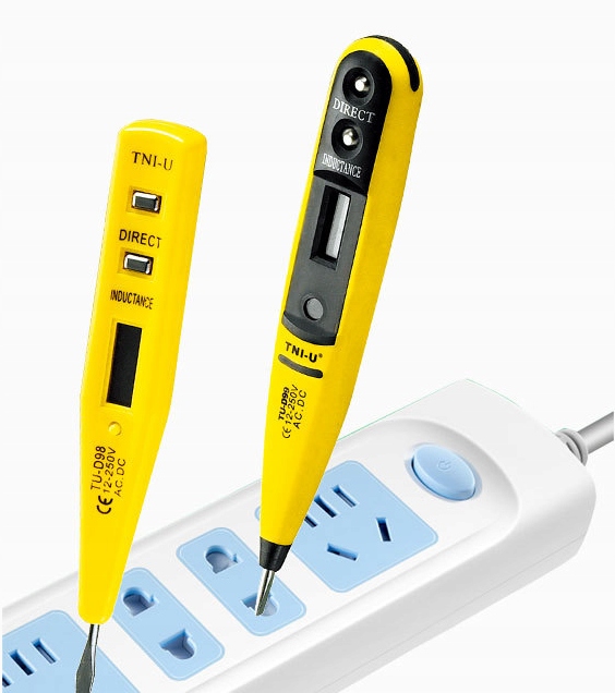 MIERNIK PRÓBNIK ELEKTRYCZNY DETEKTOR NAPIĘCIA TESTER WOLTOMIERZ LCD Kod producenta FAZER-767