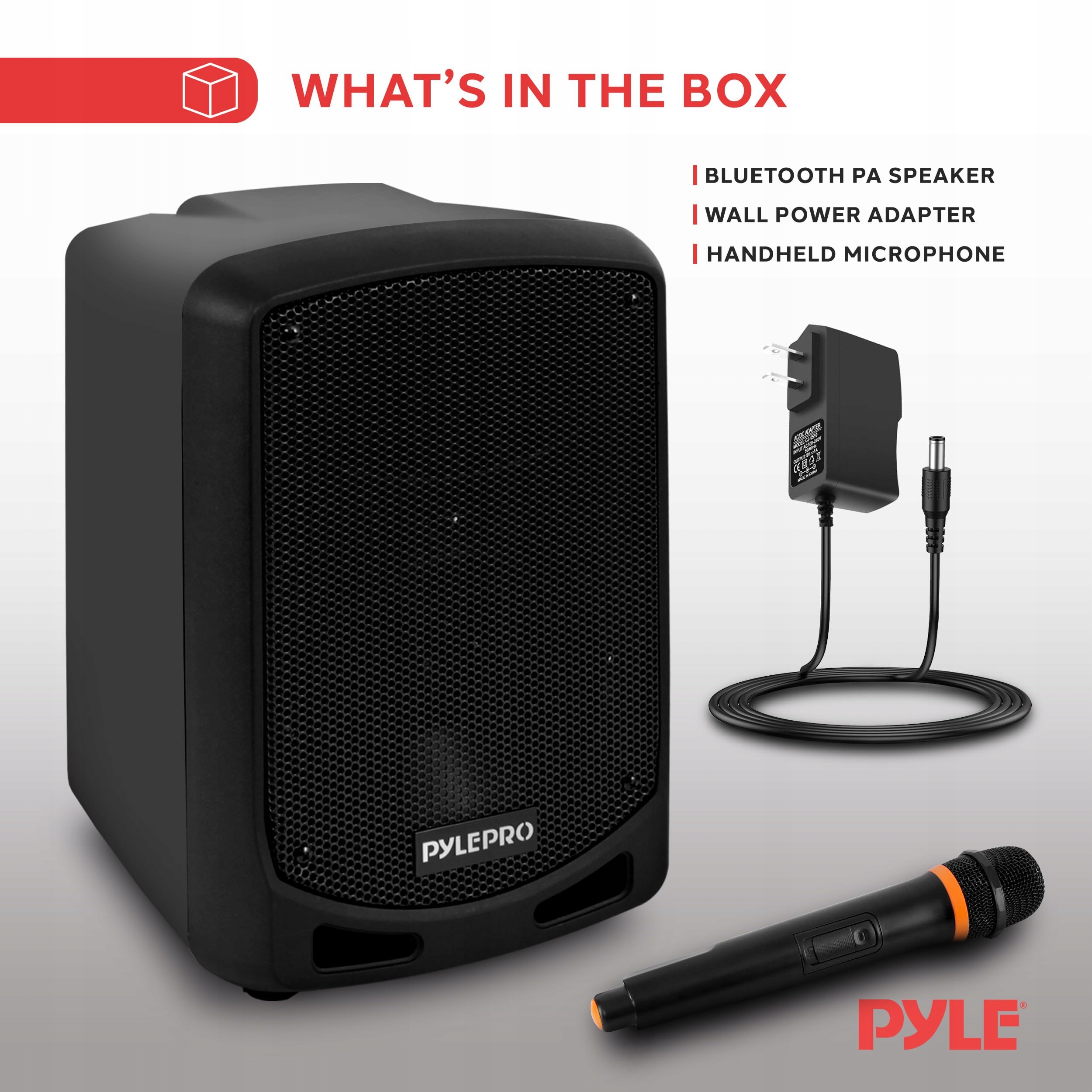 PYLE Przenośna Karaoke Maszyna Bluetooth Głośnik Party 600W LED MP3 USB SD — miniatura 6
