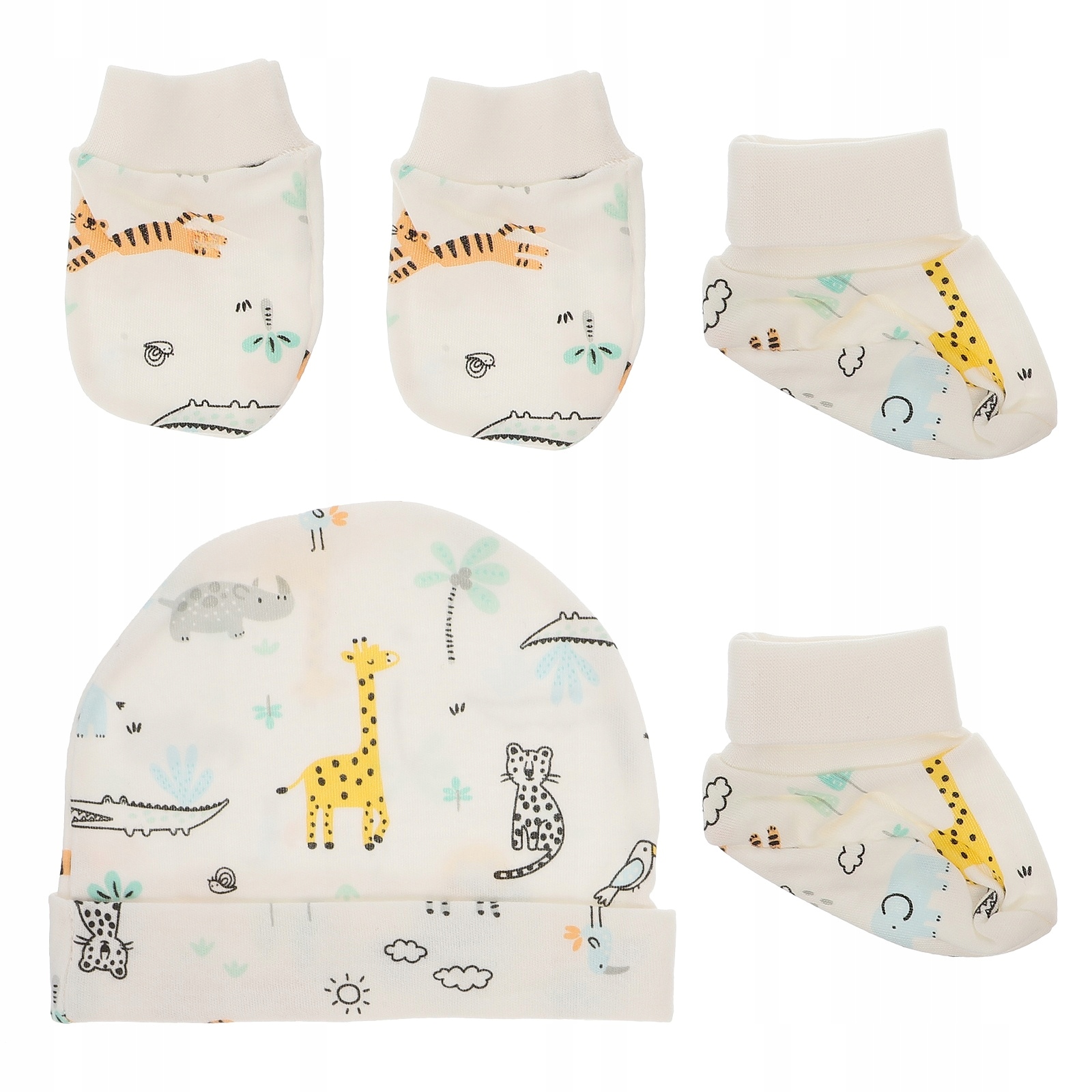 SKARPETKI NIEMOWLĘCE SKARPETKI NOWORODKOWE CZAPKA RĘKAWICE BUTY Materiał dominujący inny
