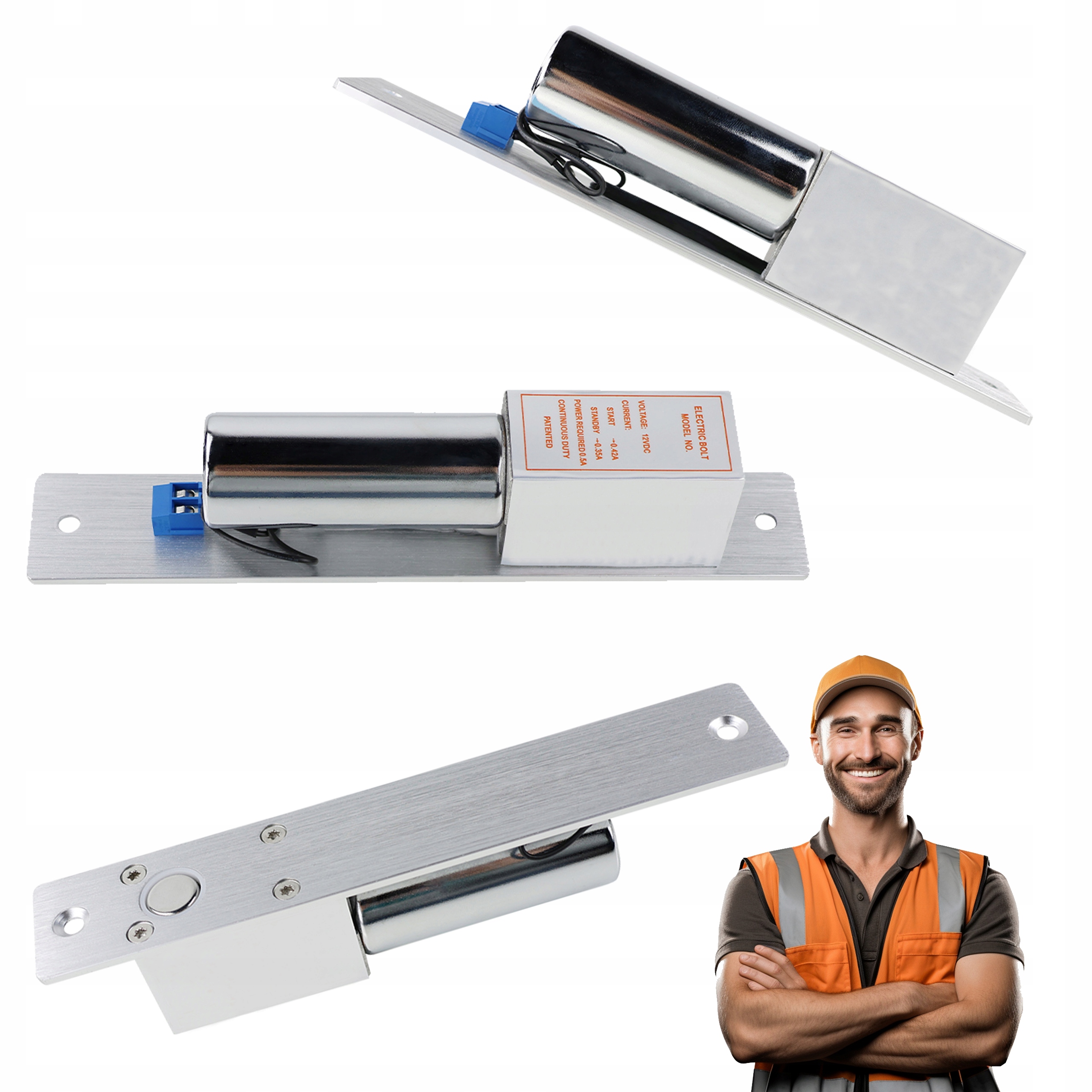 Elektrická Závora Na Dveře S Výsuvným Zapuštěným Zámkem DC12V 450MA 1000 Kg