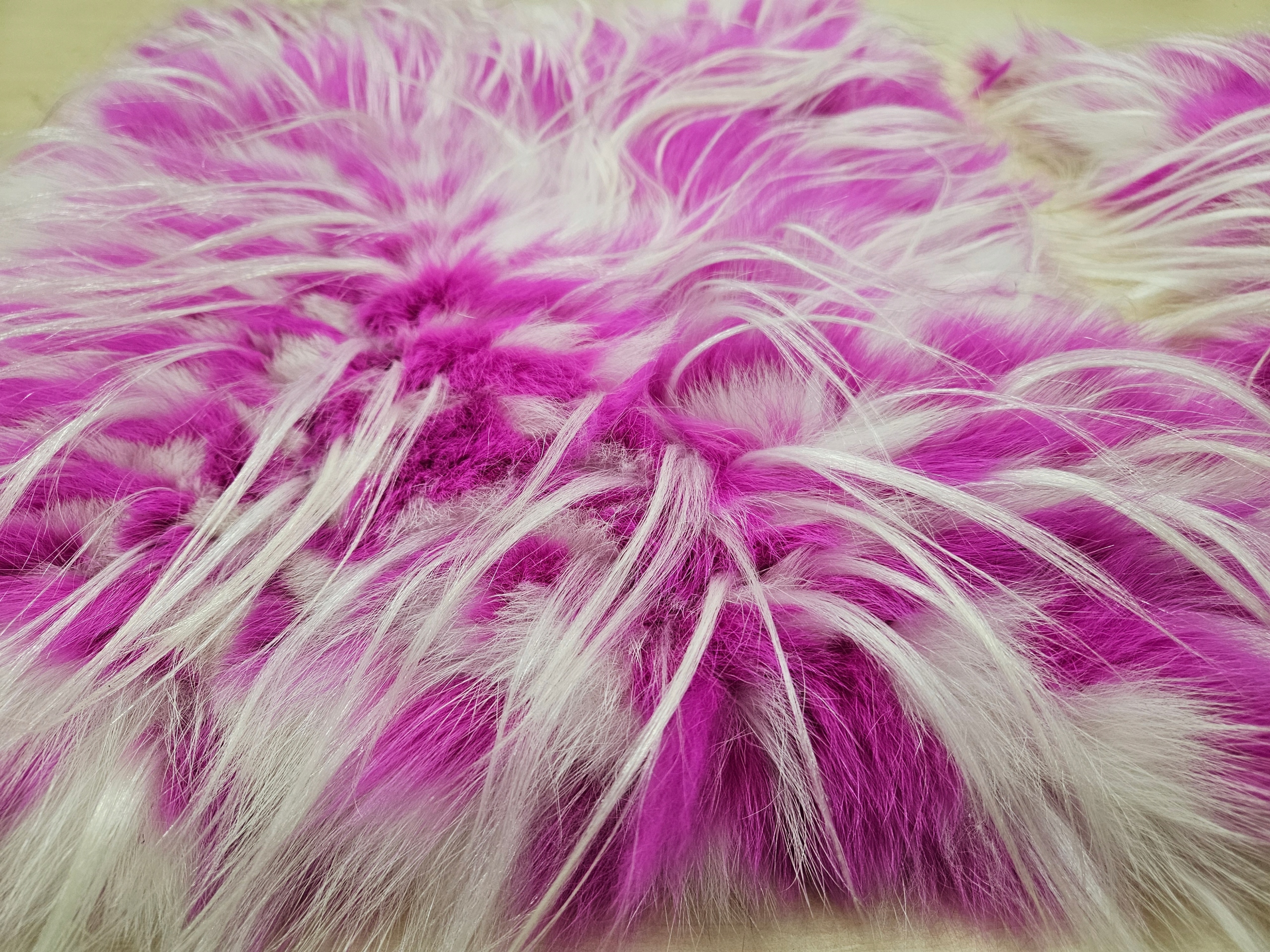 Přírodní kůže blána z lišky růžová