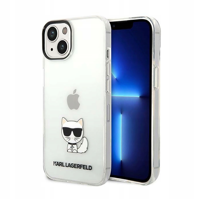 Karl Lagerfeld Choupette Body – Pouzdro pro iPhone 14 Plus (průhledný)