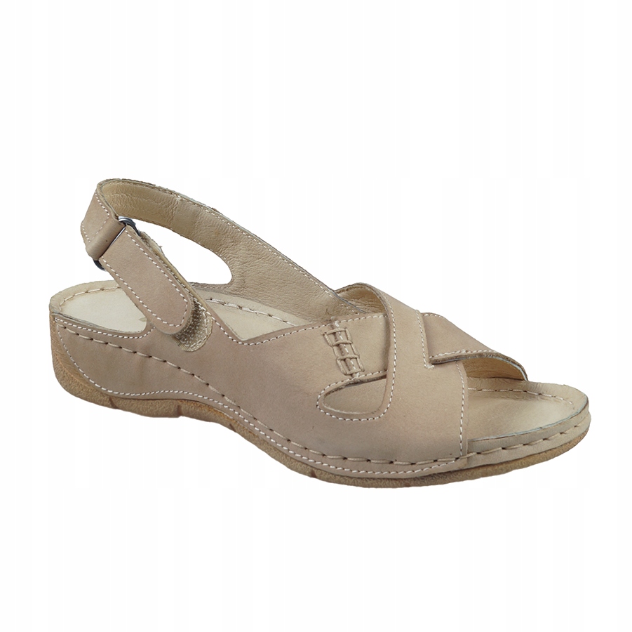 

Wielbut Sandały Damskie Skóra cappucino R.37