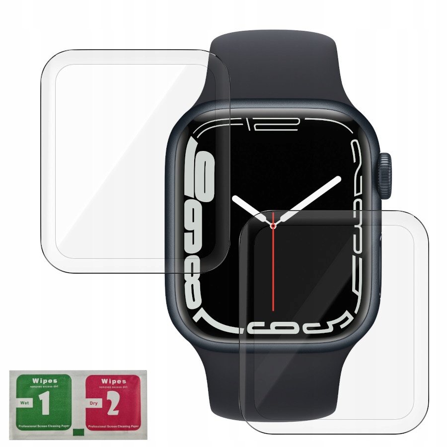 

2x Szkło Hybrydowe Full 5D Do Apple Watch 7 41MM