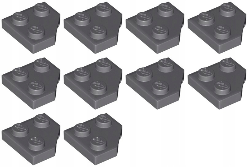 

Lego 26601 Płytka 2x2 szara ciem Nowa (5g) 10 szt.