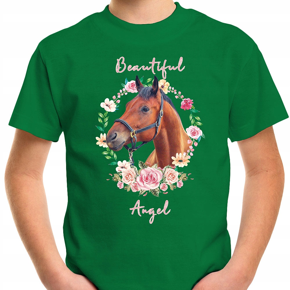 T-SHIRT KOSZULKA DLA DZIECKA KONIE 164 SUPER JAKOŚĆ