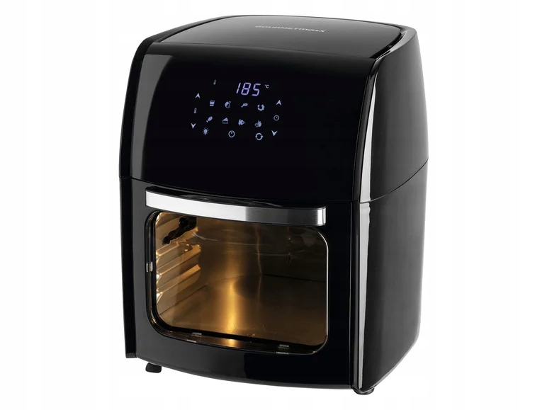 Gourmetmaxx 12850 Digitálna štýlová fritéza airfryer pec čierna 12L