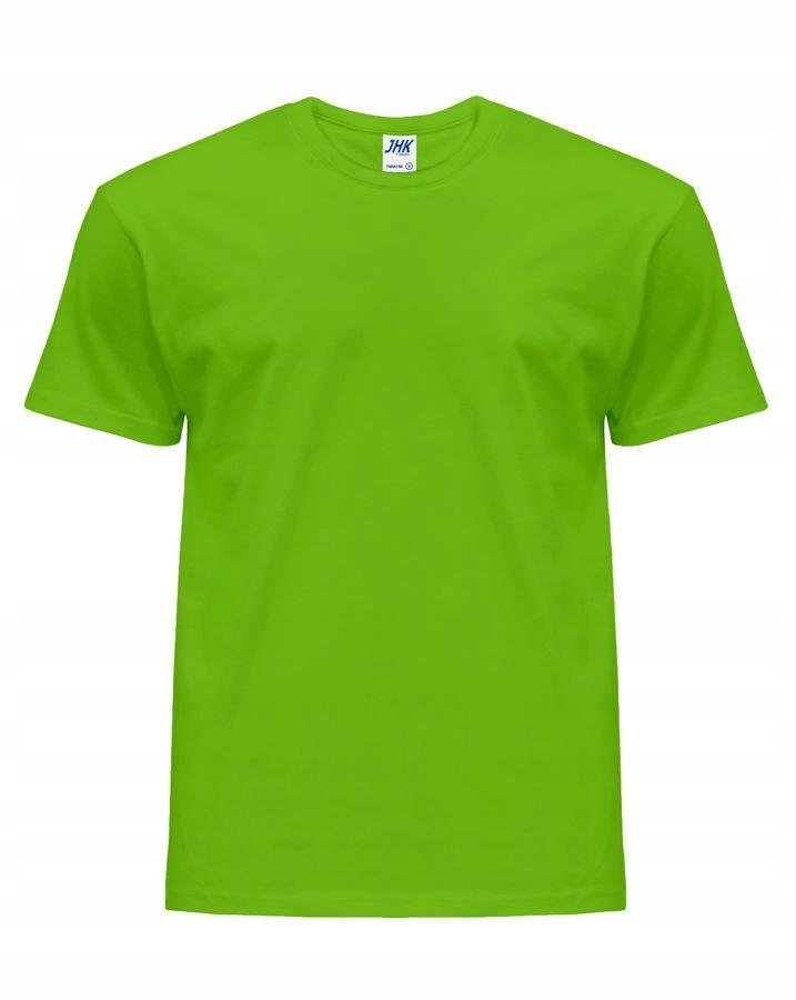 

Gładki Bawełniany T Shirt męski Jhk limonkowy Xs