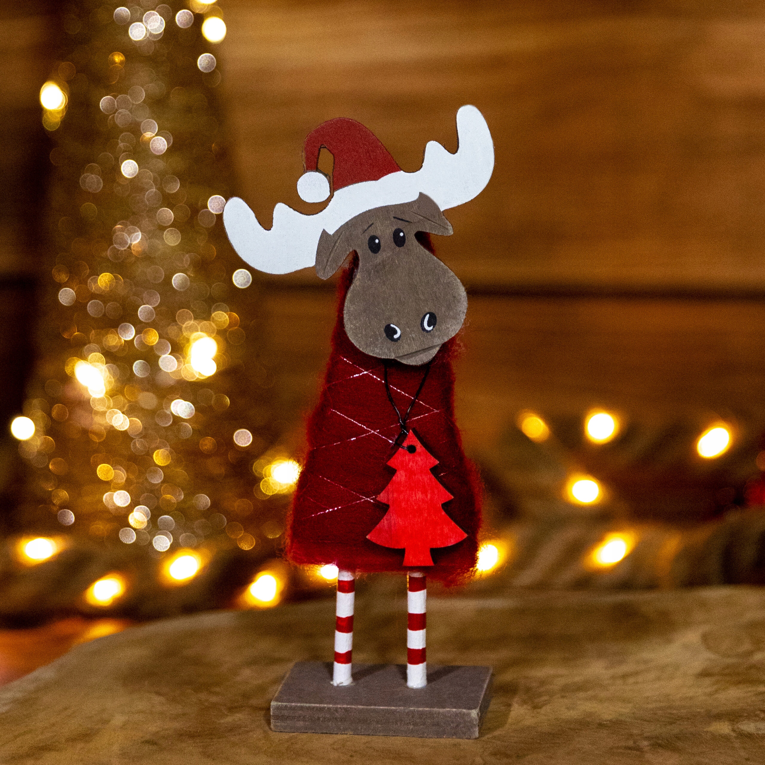 DREWNIANA FIGURKA RENIFER ŚWIĄTECZNA DEKORACJA Marka Vergionic