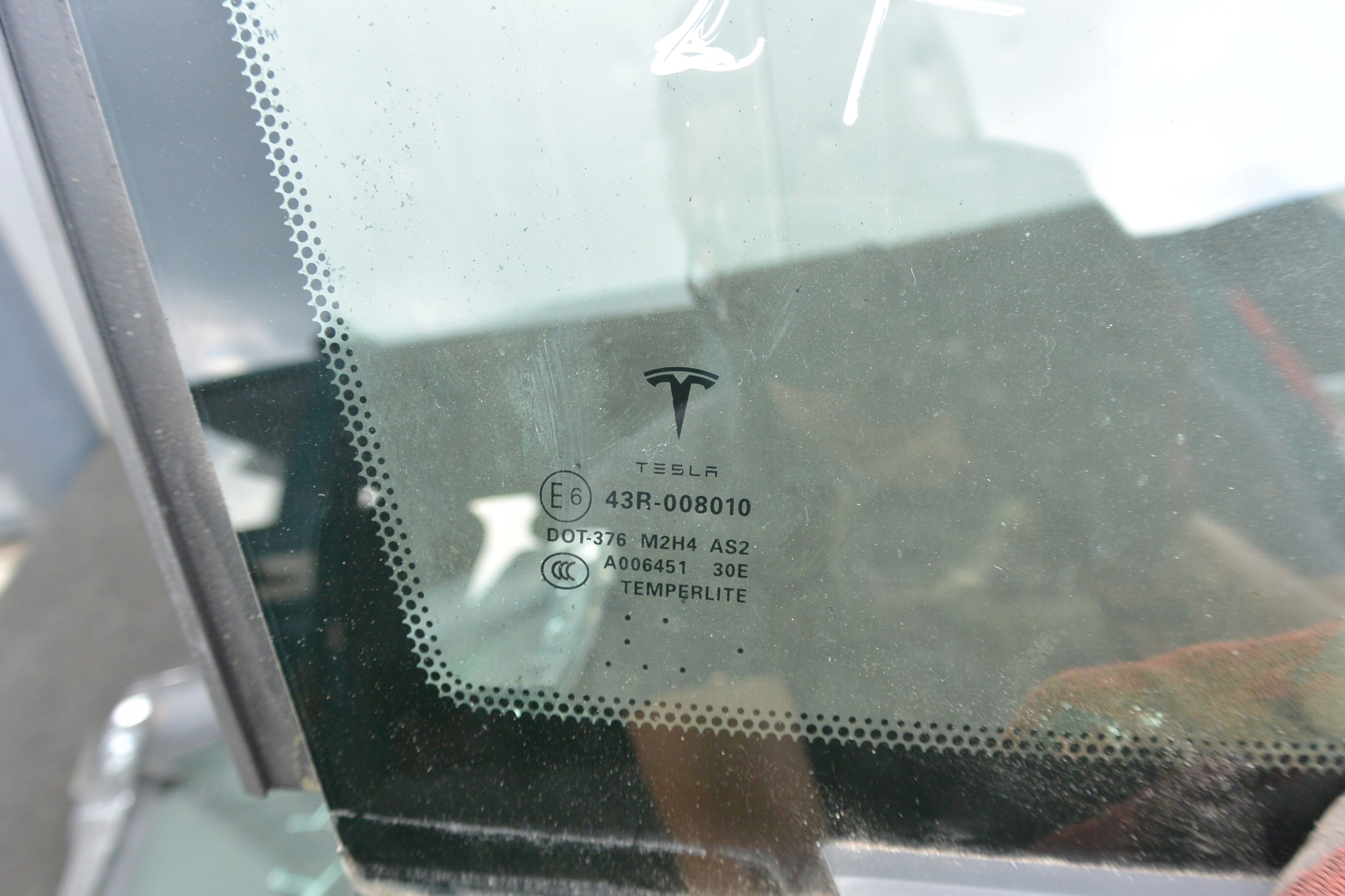 window bodywork rear part right left TESLA MODEL S