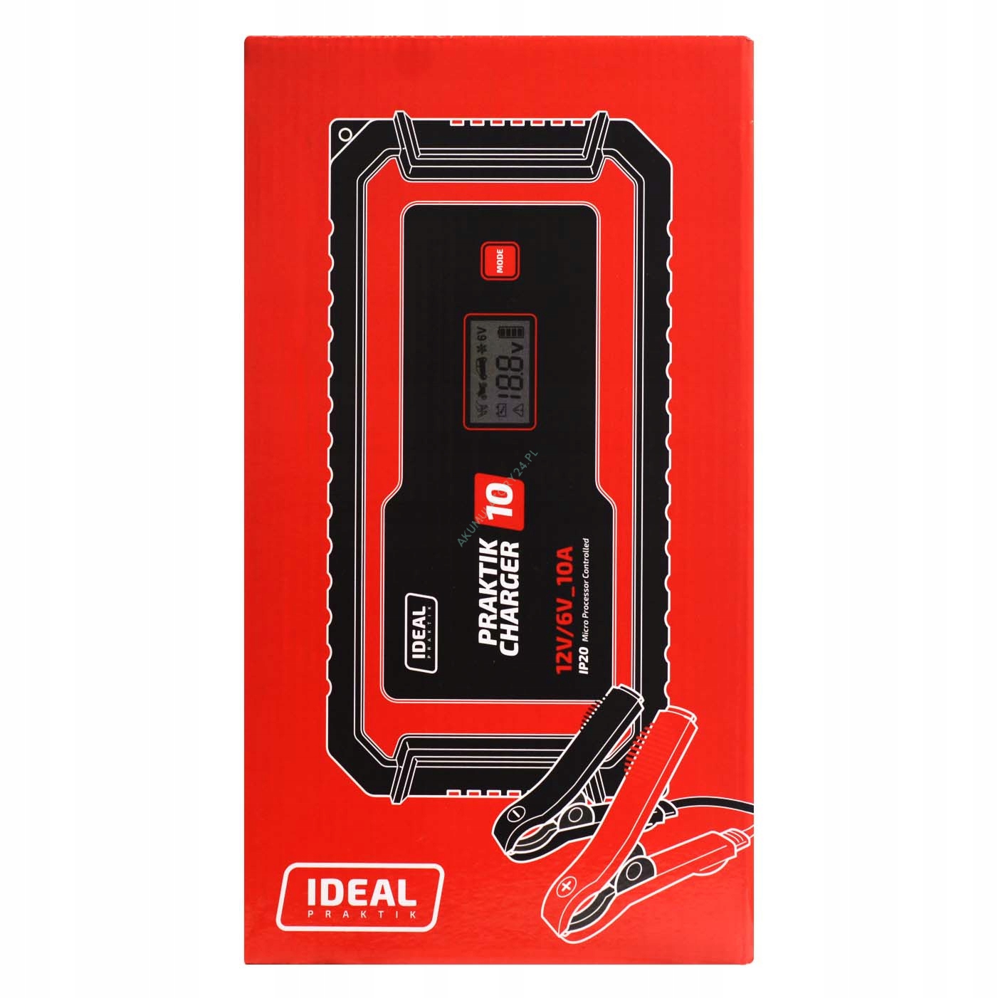 IDEAL Praktik CHARGER 10 LCD 6V 12V 10A зарядний пристрій