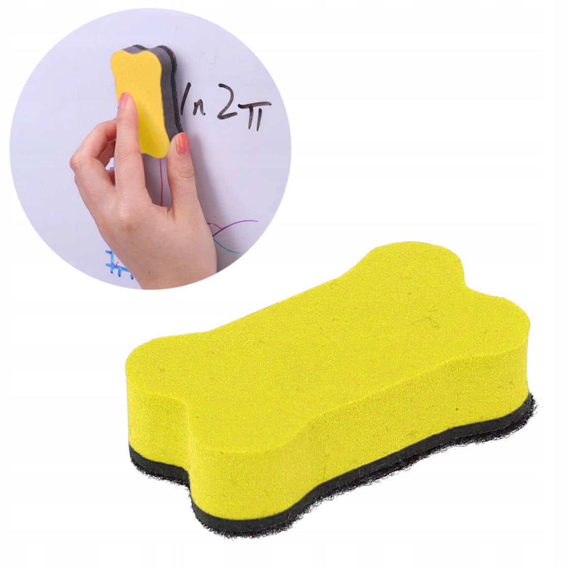 

Mini gąbka z magnesem do tablic suchościeralnych