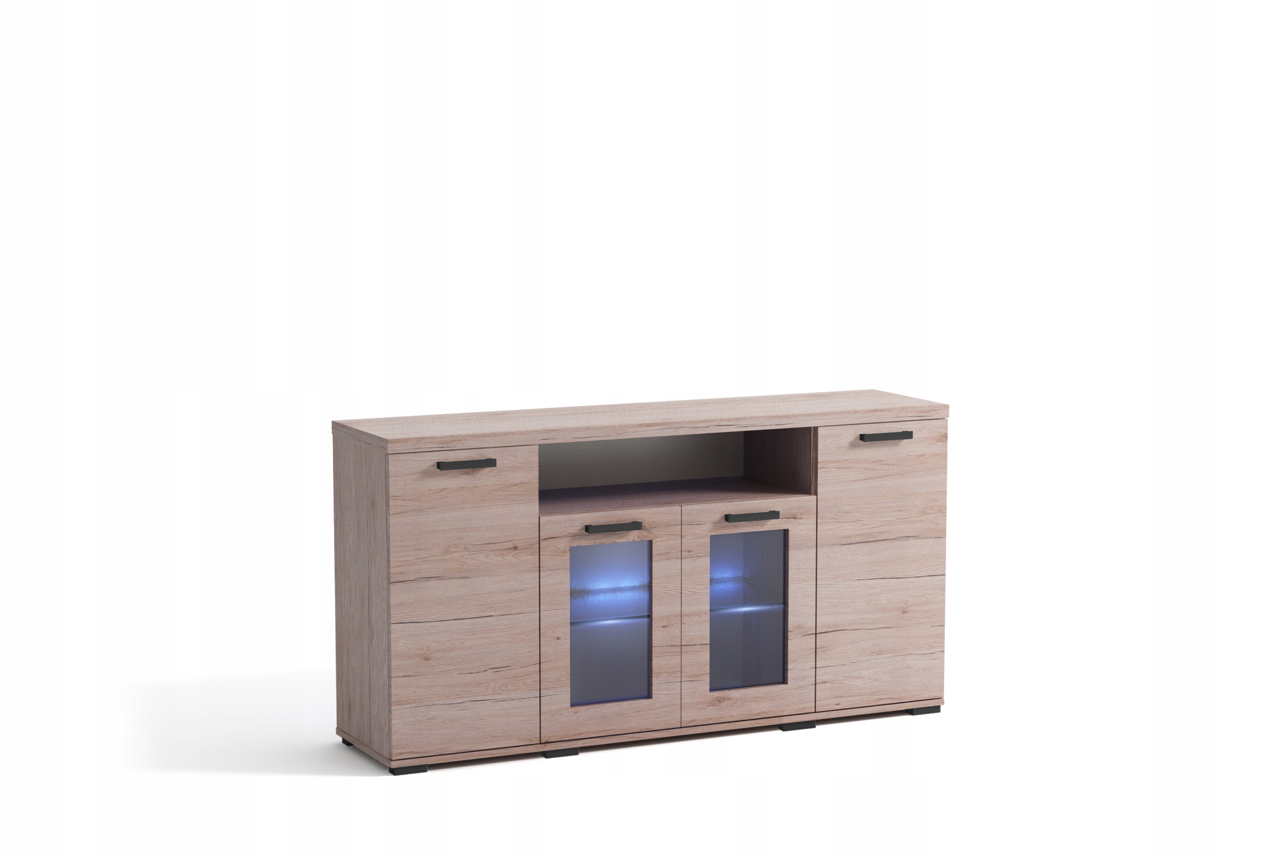 Meblościanka zestaw mebli KAR MIX DĄB SONOMA Montaż meble do samodzielnego montażu