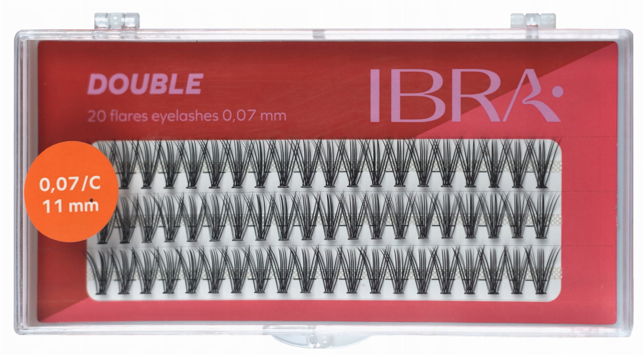 

Ibra Double 20 Flares Kępki rzęs 0.07 C 11 mm