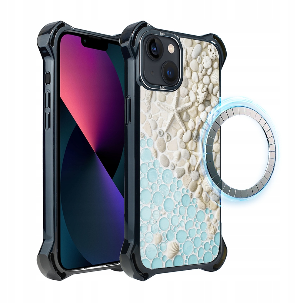 Pouzdro pro iPhone 13 Ibizu DropGuard Ultra s MagSafe, Rajská zátoka