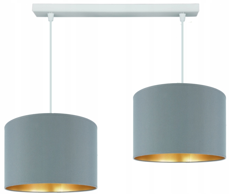 Moderní závěsná lampa, šedé stínidlo 20 cm, obývací pokoj, ložnice, Led Novinka