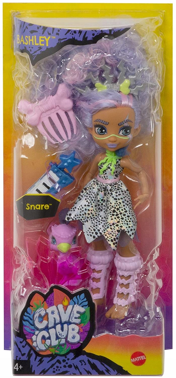 CAVE CLUB LALKA BASHLEY+ DINOZAUR SNARE Marka Mattel