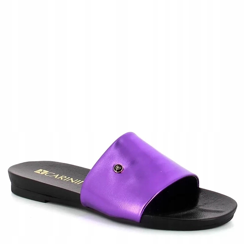 Carinii B9707 Nazouváky Kožené Fialové 40